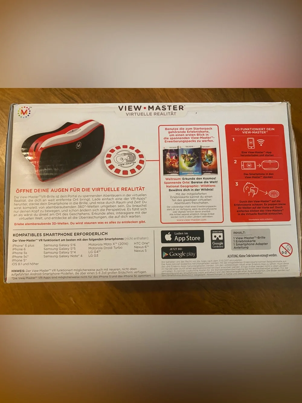 View Master Red VR Headset Starter Pack